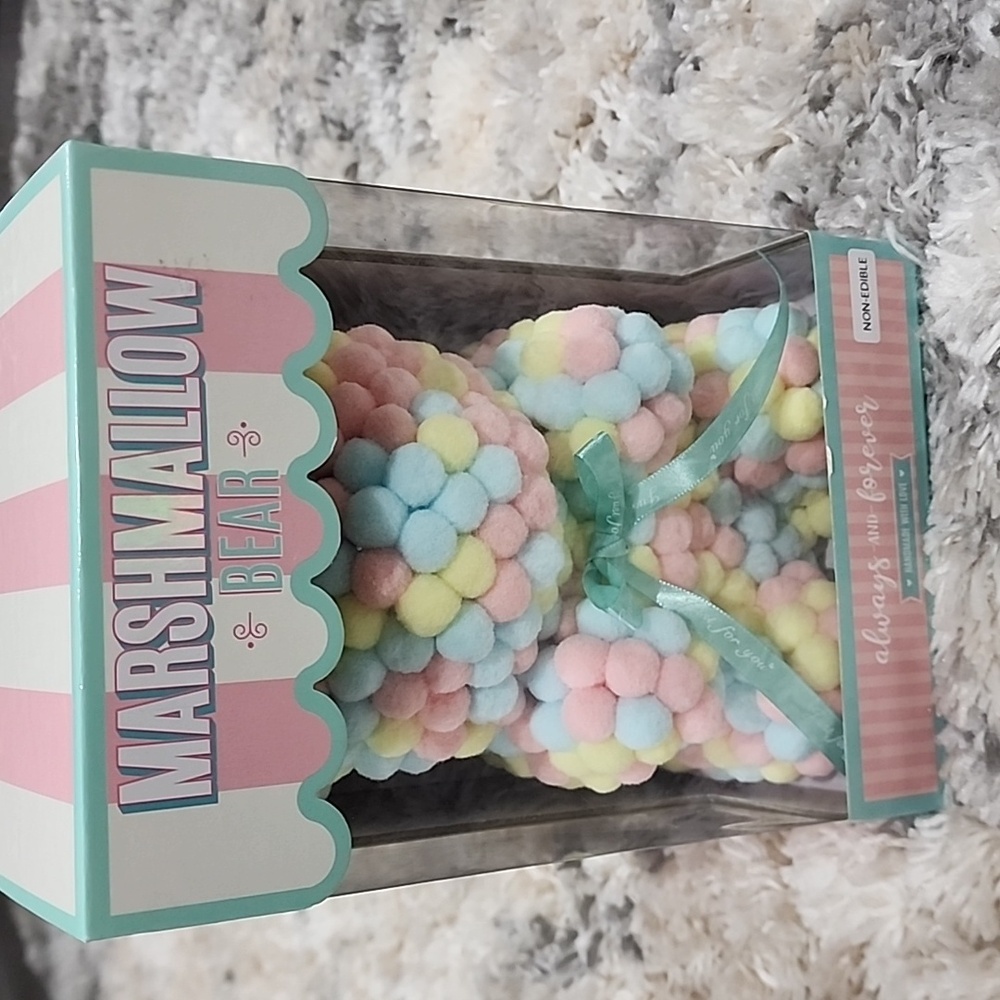 Marshmallow  It Is A Decorative Bear Small Soft Pastel Pom Pom